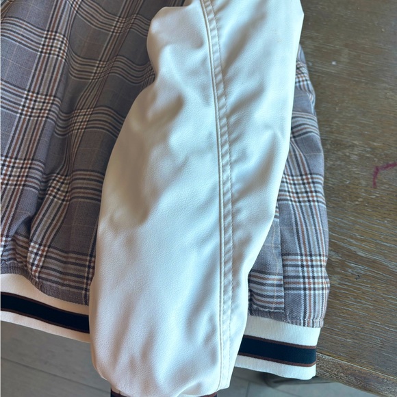 H & M brown pattern bomber jacket - Picture 5 of 7